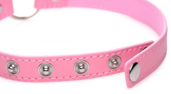 Master Series Kinky Kitty Ring Slim Choker Pink - Image 2