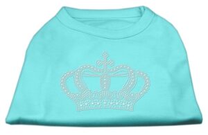 Rhinestone Crown Shirts Aqua M