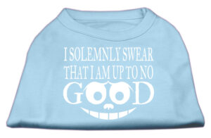 Up To No Good Screen Print Shirt Baby Blue Xs (8)