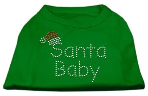 Santa Baby Rhinestone Shirts Emerald Green Xl (16)