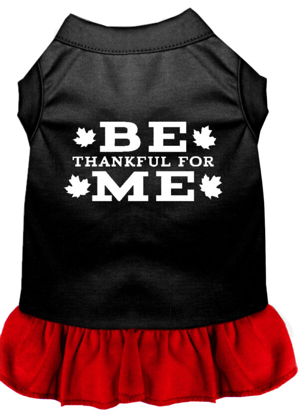 Be Thankful For Me Screen Print Dress Black With Red Xs (8)