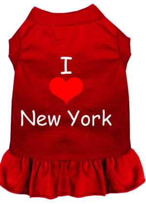 I Heart New York Screen Print Dress Red Xxxl (20)