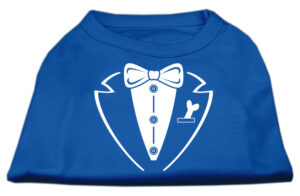 Tuxedo Screen Print Shirt Blue Xl (16)