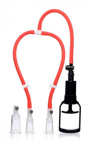 Master Series 3-way Suck Her Nipple & Clit Pump System (out Mid Aug)