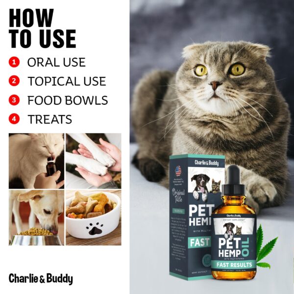 Hеmp Оil Dogs Cats   Helps Pets with Аnxiеty Pаin Strеss Slееp Аrthritis Sеizures Rеlief   Нiр Jоint Hеalth   Cаlming Trеats - Image 3