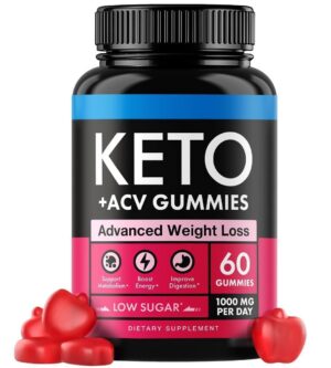 Keto Apple Cider Vinegar Gummies 1000mg   Well Digested ACV Keto Gummies for Weight Loss and Control Detox Digestion & Metabolism   Delicious Keto ACV Gummies Advanced Weight Loss   60 pcs
