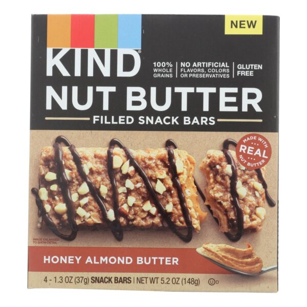 Kind - Bar Hny Almnd Butter Flld - Case Of 8 - 4/1.3 Oz
