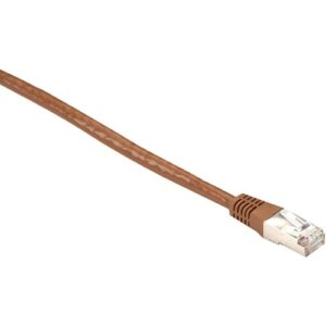 Black Box Cat6 400-MHz, Shielded, Solid Backbone Cable (FTP), Plenum, Brown, 5-ft. (1.5-m)