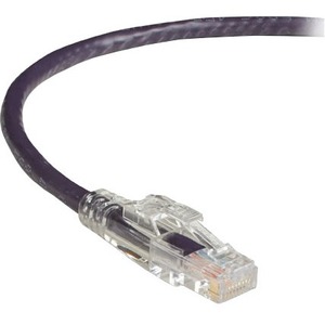 Black Box GigaBase 3 CAT5e 350-MHz Lockable Patch Cable (UTP) - Violet, 6-ft. (1.8-m)