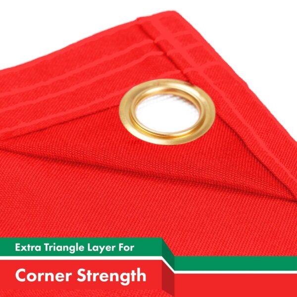 G128 5 Pack: Mexico Mexican Flag | 3x5 Ft | LiteWeave Pro Series Printed 150D Polyester, 4 Corner Brass Grommets | Country Flag, Vibrant Colors, Perfect For Balcony, More Durable Than 100D 75D Poly - Image 6