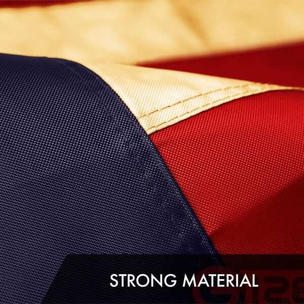 G128 5 Pack: Betsy Ross 1776 Tea-Stained Flag | 5x8 Ft | ToughWeave Pro Series Embroidered 420D Polyester | Historical Flag, Embroidered Design, Indoor/Outdoor, Brass Grommets, High Quality - Image 5
