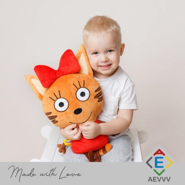 AEVVV Cat Karamelka Soft Pillow 18    Russian Cartoon Three Cats   Кот Карамелька Российский Мультик Три Кота - Image 3