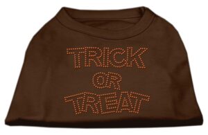 Trick Or Treat Rhinestone Shirts Brown Xs (8)