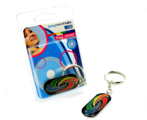 Enamel Key Chain Swirl