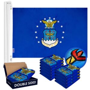 US Air Force Flag 2x3FT 10-Pack Double-sided Embroidered Polyester By G128