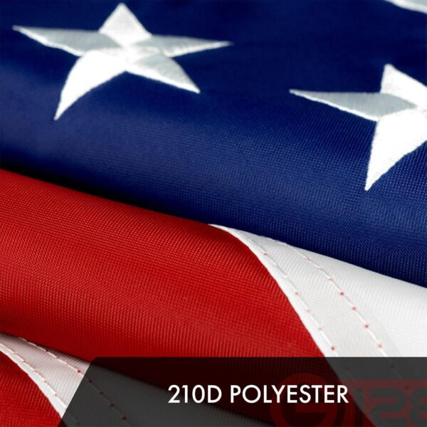 USA American Flag 2x3FT 5-Pack Embroidered Polyester By G128 - Image 4