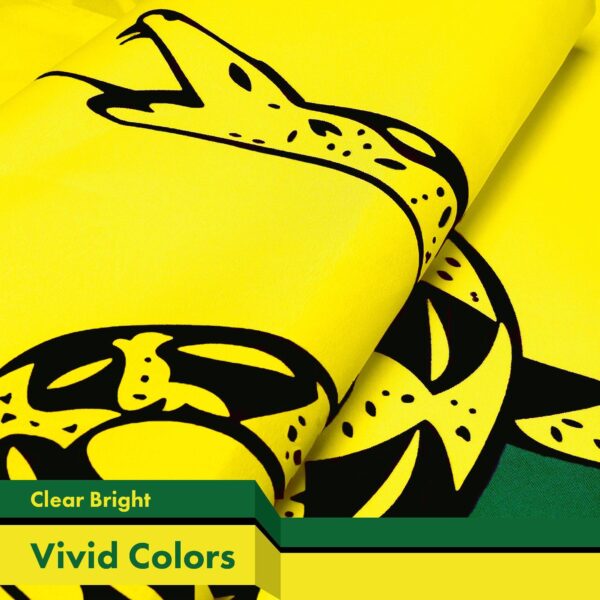 Gadsden Dont Tread on Me Flag 3x5 Ft 3-Pack Printed 150D Polyester By G128 - Image 3
