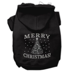 Shimmer Christmas Tree Pet Hoodies Black Size Xxl (18)