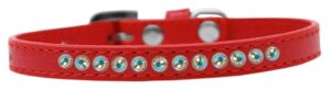 Ab Crystal Size 14 Red Puppy Collar