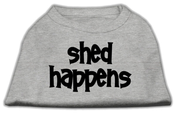 Shed Happens Screen Print Shirt Grey Lg