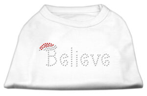 Believe Rhinestone Shirts White Xl