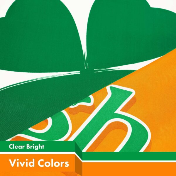G128 3 Pack: Ireland Irish Luck of the Irish Flag | 3x5 Ft | LiteWeave Pro Series Printed 150D Poly | Specialty Flag, Indoor/Outdoor, Vibrant Colors, Brass Grommets, Thicker and More Durable Than 100D - Image 3