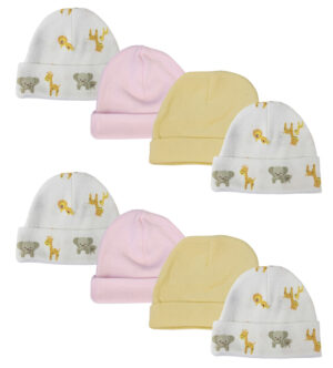 Baby Girls Caps (pack Of 8) Nc_0380