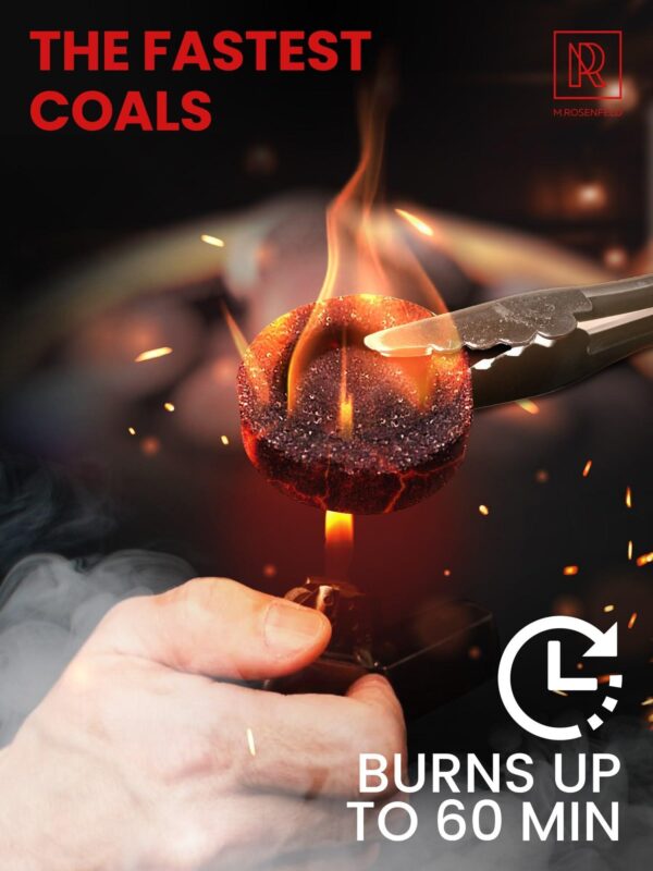 30 pcs Hookah Charcoal Hookah Coals for Hookah   Quick Light Charcoal Tablets   33 mm Charcoal Tablets for Incense   Premium Quality Incense Charcoal Discs   Pack of 30 Charcoal for Incense Burning - Image 4