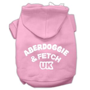 Aberdoggie Uk Screenprint Pet Hoodies Light Pink Size Xxxl (20)
