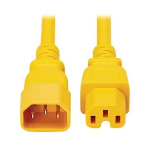 POWER CORD C14 TO C15 10' YLW
