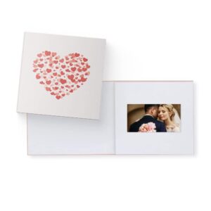 Heirloom Heart Video Book   Create Your Own Digital Greeting Card Gift with Your Memories   Anniversary Christmas Wedding   Plays 10 Minutes of Video and Photos