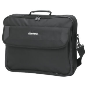 Manhattan 439992 Cambridge Clamshell Notebook Bag, 17.3-In., Black