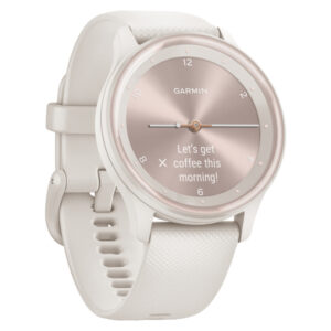 Garmin 010-02566-01 vivomove Sport Smartwatch with Silicone Band (Ivory)