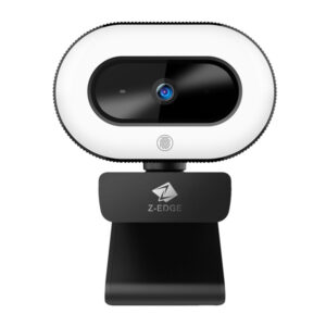 Z-EDGE ZW560D Full HD 1080p 2.0-MP Auto-Focus Webcam and Ring Light with Full Directional Microphone, ZW560D