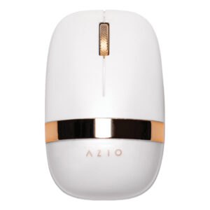 Azio IM103 IZO Cordless Optical Computer Mouse, Ergonomic, 3 Buttons, Bluetooth 3.0/5.0 and 2.4G RF-USB (White Blossom)