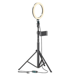Bower WA-SL8 8-In. Selfie Ring Light Studio with 51-In. Tripod Stand and Phone Holder