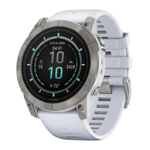 Garmin 010-02804-10 epix Pro (Gen 2) Sapphire Edition Smartwatch with 51-mm Case (White)
