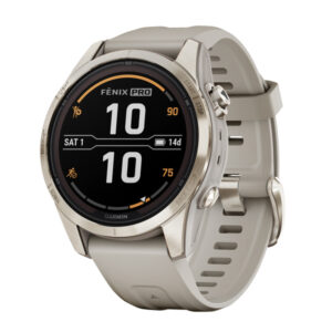 Garmin 010-02776-14 fenix 7S Pro Sapphire Solar Edition Smartwatch (Soft Gold)
