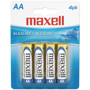 Maxell 723465 - LR64BP AA Alkaline Batteries (4 Pack)