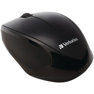 Verbatim 97992 Cordless Blue-LED Computer Mouse, Multi-Trac, 3 Buttons, 2.4 GHz (Black)