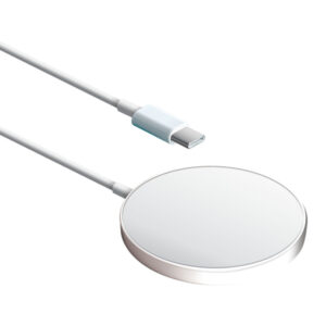 XYST XYS-MAG15WHT 15-Watt MagSafe Wireless Charger with Built-in USB-C Cable