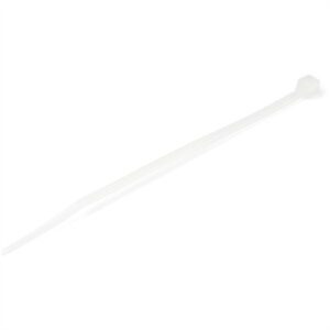 100 PK SM 4" WhtCbl Ties TAA