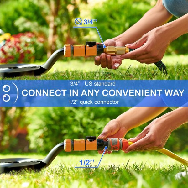 Trampoline Sprinkler for Kids 49 Ft Heavy Duty Sprinkler for Trampoline for Outside Backyard Water Park Fun Summer Stuff Things Accessories for Trampoline Outdoor Play Toys Boys Girls Ages 7 13 - Image 6