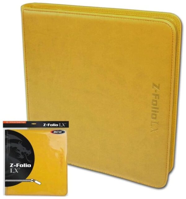 Z Folio 12 Pocket LX Album   Yellow
