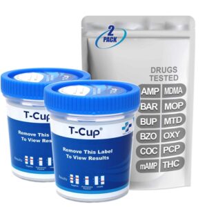 MiCare [2pk]   12 Panel Multi Test Cup (AMP BAR BUP BZO COC mAMP MDMA MOP MTD OXY PCP THC) #MI TDOA 6125