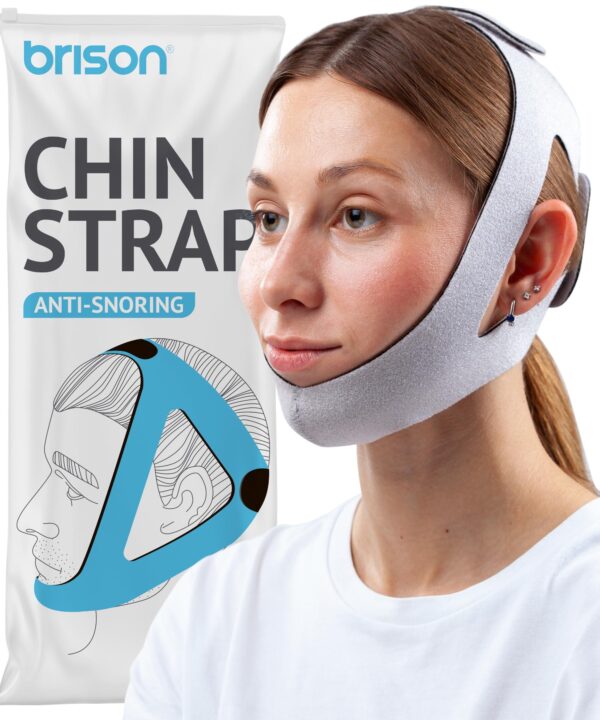 Anti Snoring Chin Strap   Adjustable Snore Stopping Device Face Mask Bandage Keeping Mouth Closed   Chin Strap for CPAP Users   No Dry Mouth Nasal Breathing Women Men