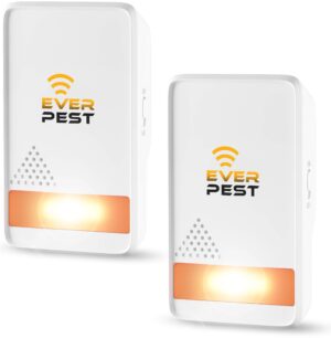 Ultrasonic Pest Repeller Plug in 2 Pack Repellent Control   Get Rid of Mosquito Mice Cockroach Spider Bed Bug Squirrel Fly Wasp Ant Rodent Mice Indoor Outdoor Patio CH ac11