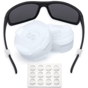 SIGONNA Eyeglass Ear Grips   Glasses Ear Cushion   Silicone Glasses Ear Grip   Eyeglass Accessories Glasses Grip   Ear Grips Hooks for Glasses   6 Pairs (Clear)