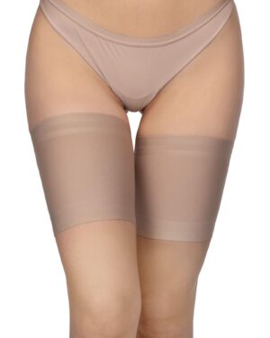 Women elastic thigh bands anti chafing prevent thigh rubbing satin and Satin lined protector anti slip silicone