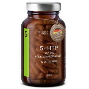 ® 5 HTP 100mg   Vitamin B6   Vegan 5HTP from Griffonia Seed Extract   120 Capsules for Sleep & Mood Support   4 Month Supply   Made in Germany